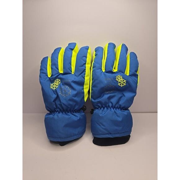 Marsnow Childrens Nylon Gloves Fleece Lined Blue,Black, And Yellow - Picture 1 of 5